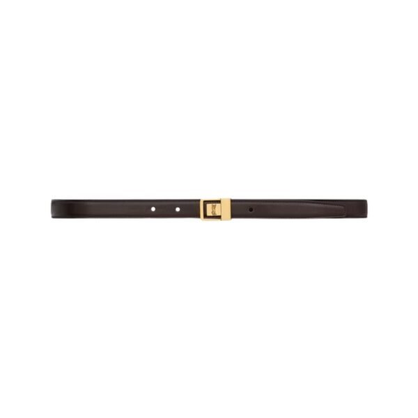 LA 66 dünner Gürtel aus glattem Leder 2 cm