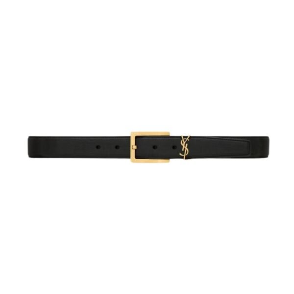 Cassandre Gürtel aus genarbtem Lammleder 3 cm