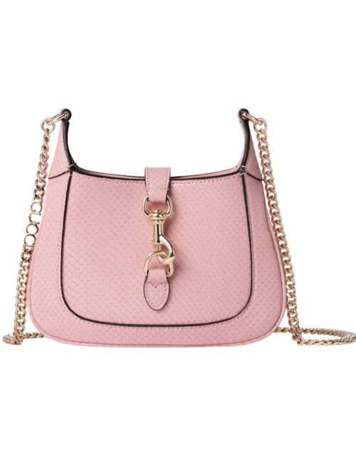 Mini-Tasche aus pinkem Pythonleder 19.5 cm
