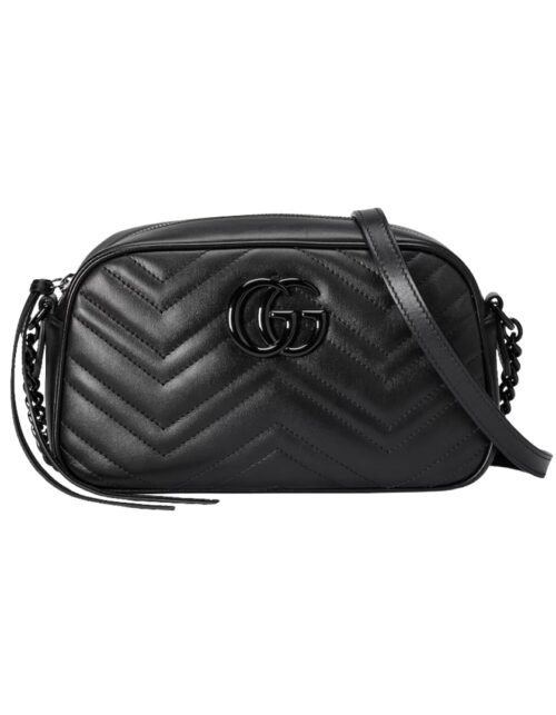 Kleine Marmont Schultertasche Chevron-Muster 24 cm