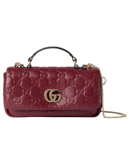 Henkeltasche mit hellgoldfarbener Schmuckverzierung 21.1 cm