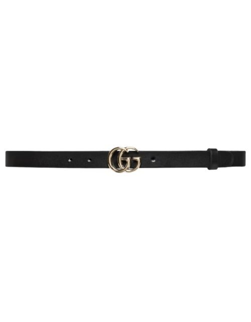 Schmaler Gürtel Hellgoldene Beschläge 2 cm