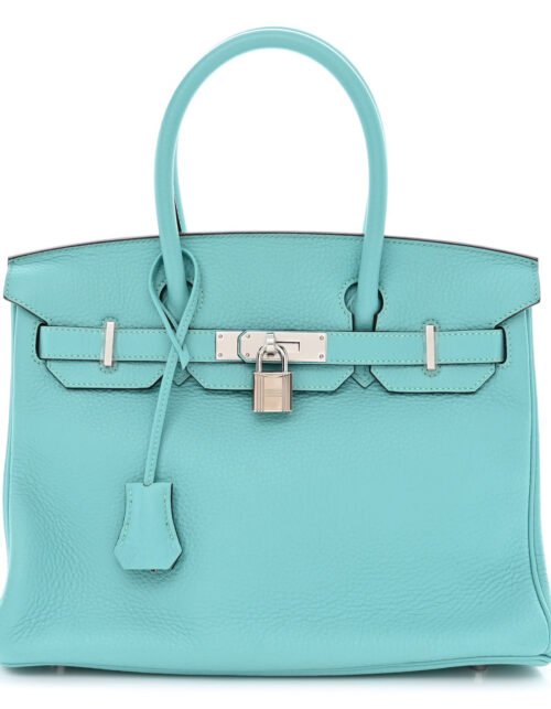 Taurillon Clémence Birkin 30 in Blau Atoll