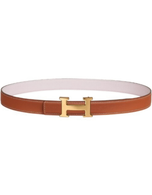 Mini H Orange/Weiß/Goldbraun 2,5 cm