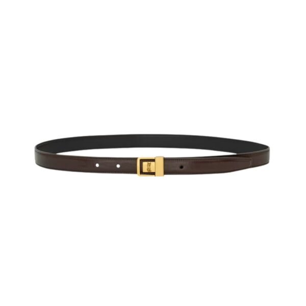 LA 66 dünner Gürtel aus glattem Leder 2 cm - Image 2