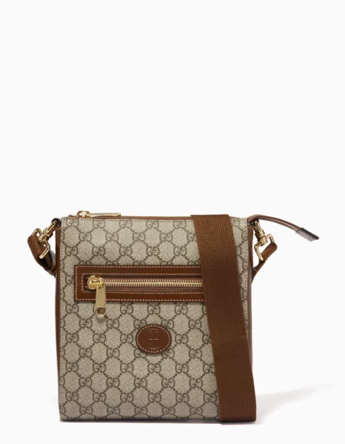 Supreme Messenger Bag Beige/Braun 21 cm