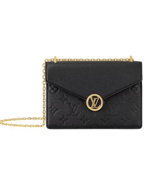 Wallet auf Kette Rosy Schwarz 19.5 cm