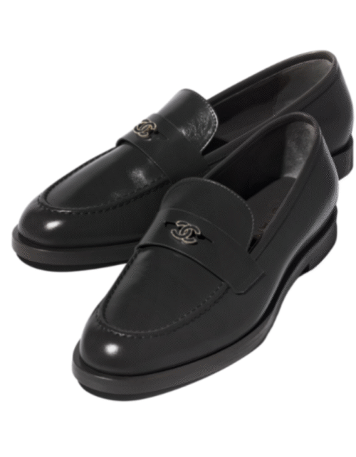 Schwarze Loafer