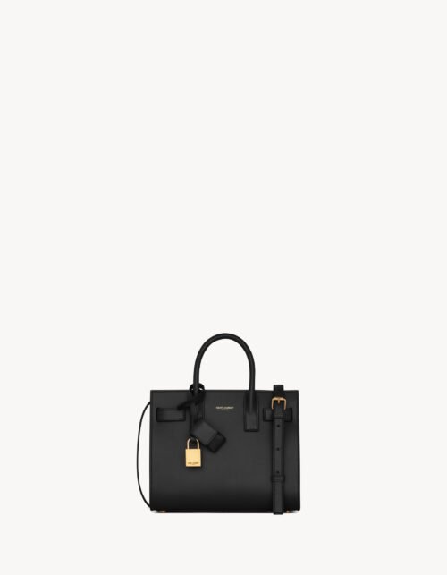 Sac de Jour Schwarz/Goldbraun 22 cm