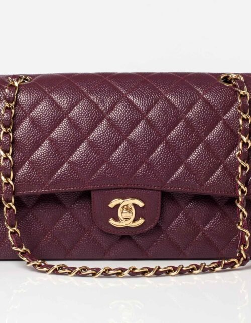 11.12 Grainleder Bordeaux/Silbern 25.5 cm