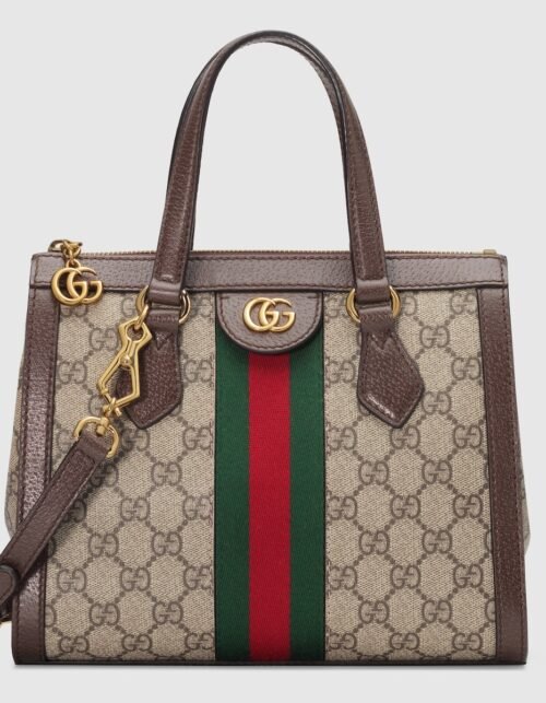Ophidia GG Supreme Medium Tote Dark Coffee 24 cm