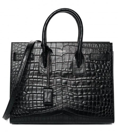 Sac de Jour Schwarz/Silbrig 32 cm