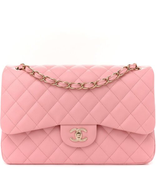 Classic aus genarbtem Leder Rosa 25,5 cm