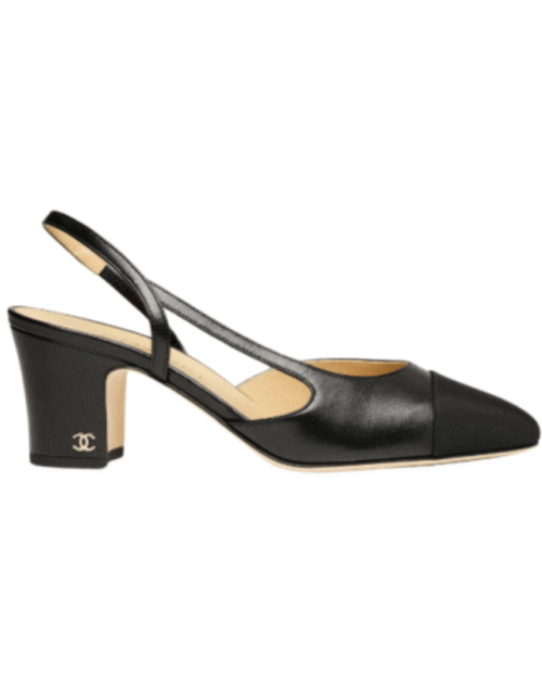 Ziegenleder & Grosgrain Schwarz