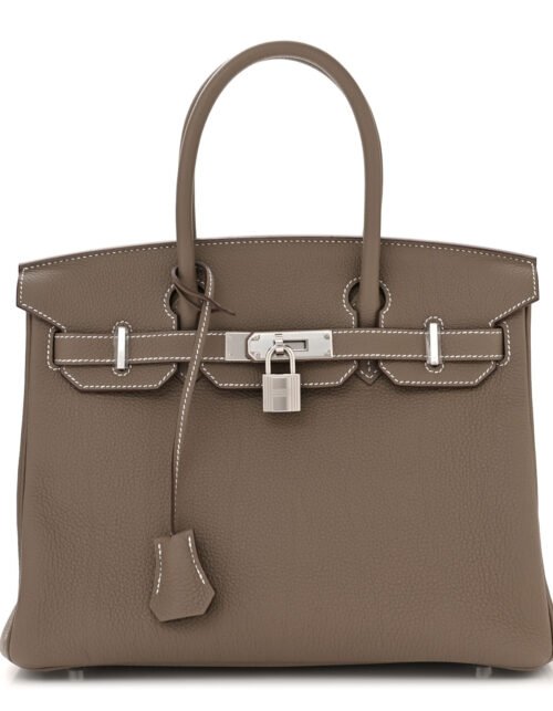 Togo 35 Etoupe Mit silberner Hardware