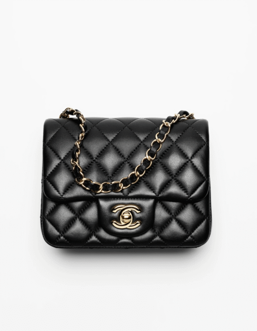 Mini-Classic Flap Schwarz 17 cm