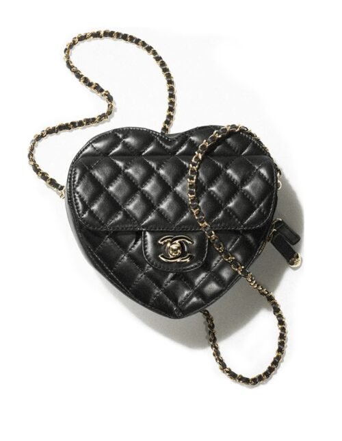 Love Heart 22S Schwarz 18 cm
