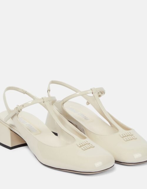 Logo Slingback Pumps 45