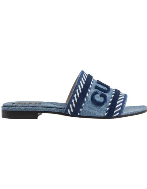 Slippers Blauer Denim