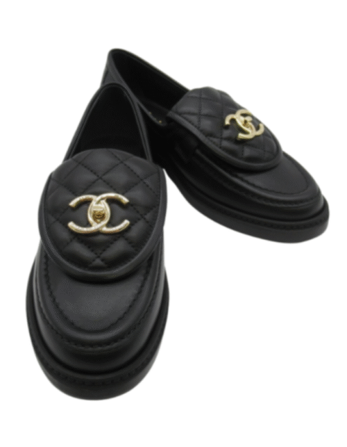 Schwarze Loafer