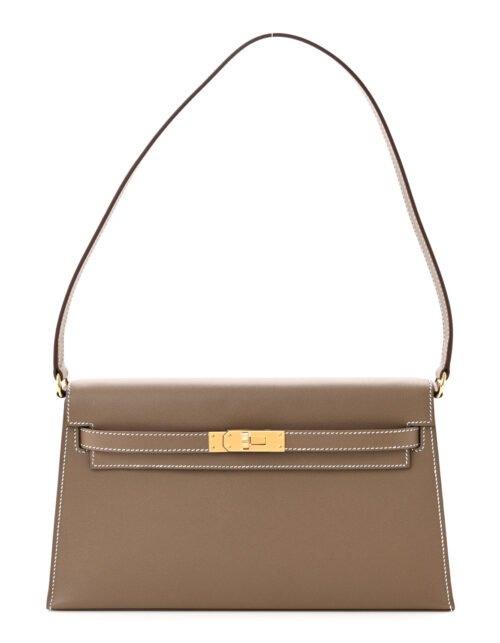 Madame Calfskin Kelly Elan Beige 28 cm