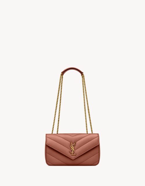Loulou Mini aus Lammleder in Staubrosa 20 cm