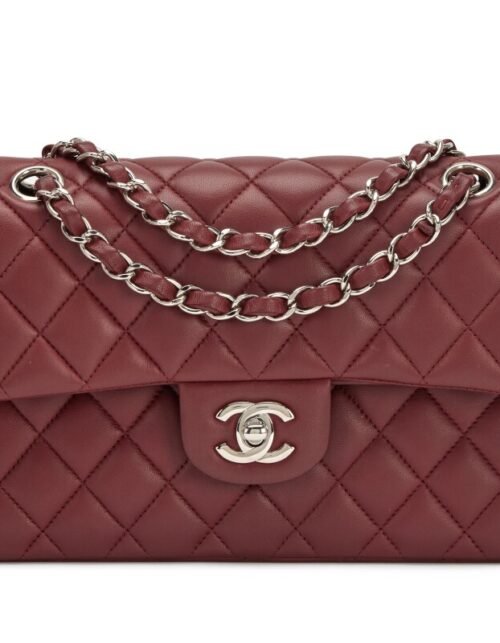 11.12 Bordeaux Caviar Mit silberner Hardware 25,5 cm
