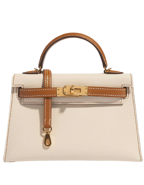 Kelly 20 Epsom Braun/Creme
