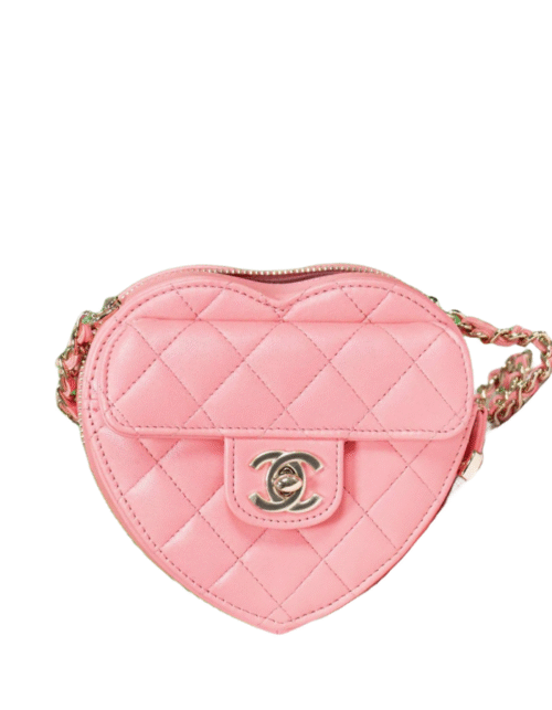 Heart Bag Klein Rosa 13 cm
